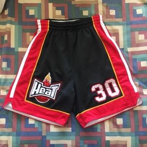 Heat # 30 Basketball Shorts With Drawstring
